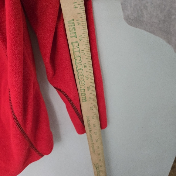 Columbia Men’s Red 1/4 Zip Fleece Pullover Size L - Picture 7 of 8